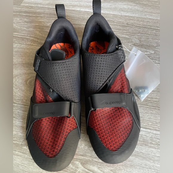 Mens Nike Superrep Cycle Silver Black Cycling Shoe - Picture 4 of 5